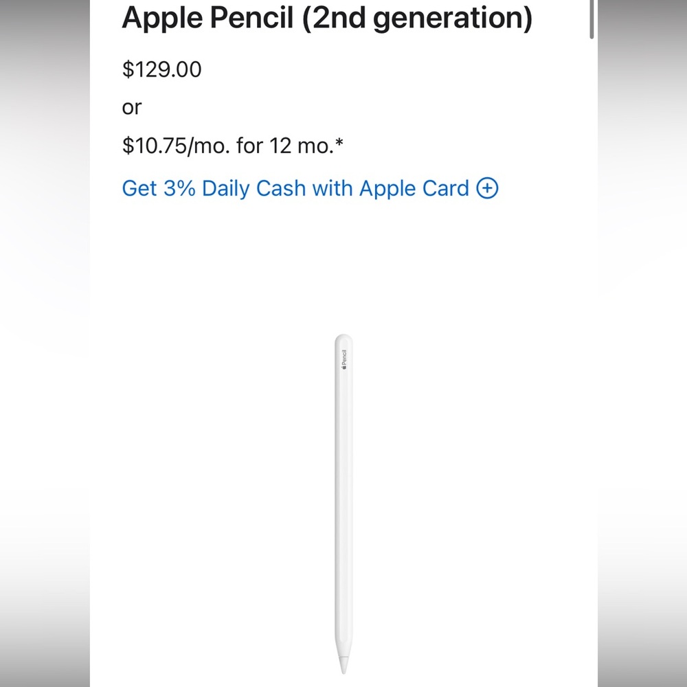 Apple Pencil (2nd Generation) - White - Picture 4 of 6